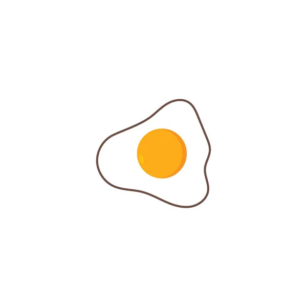 Çırpılmış Yumurta Logosu Tasarım Şablonu — Stok Vektör