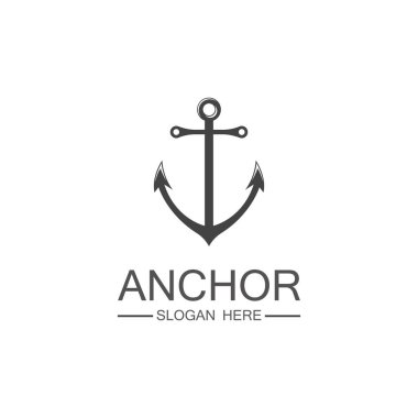 Anchor Logo Şablon vektör sembolü tasarımı