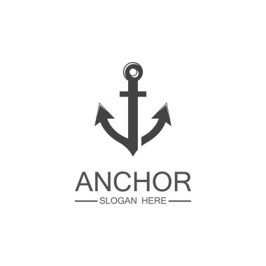 Anchor Logo Şablon vektör sembolü tasarımı