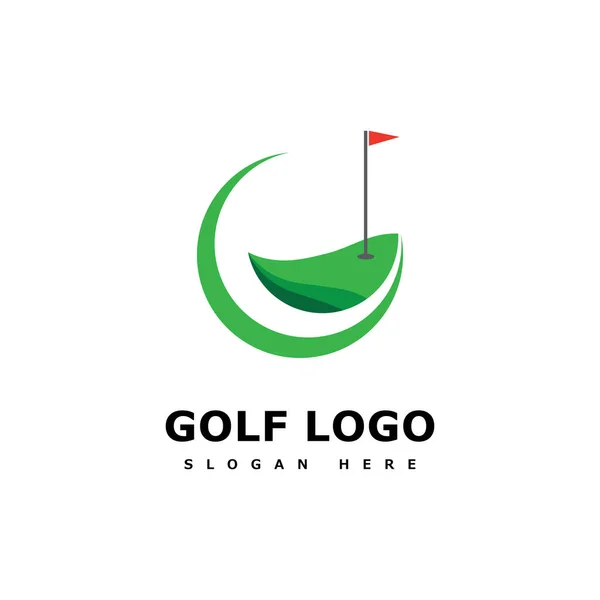 Дизайн Векторной Иллюстрации Логотипа Golf Template — стоковый вектор