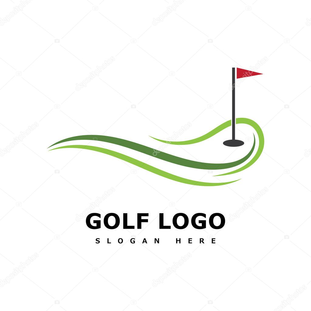 Golf Logo Template vector illustration icon design