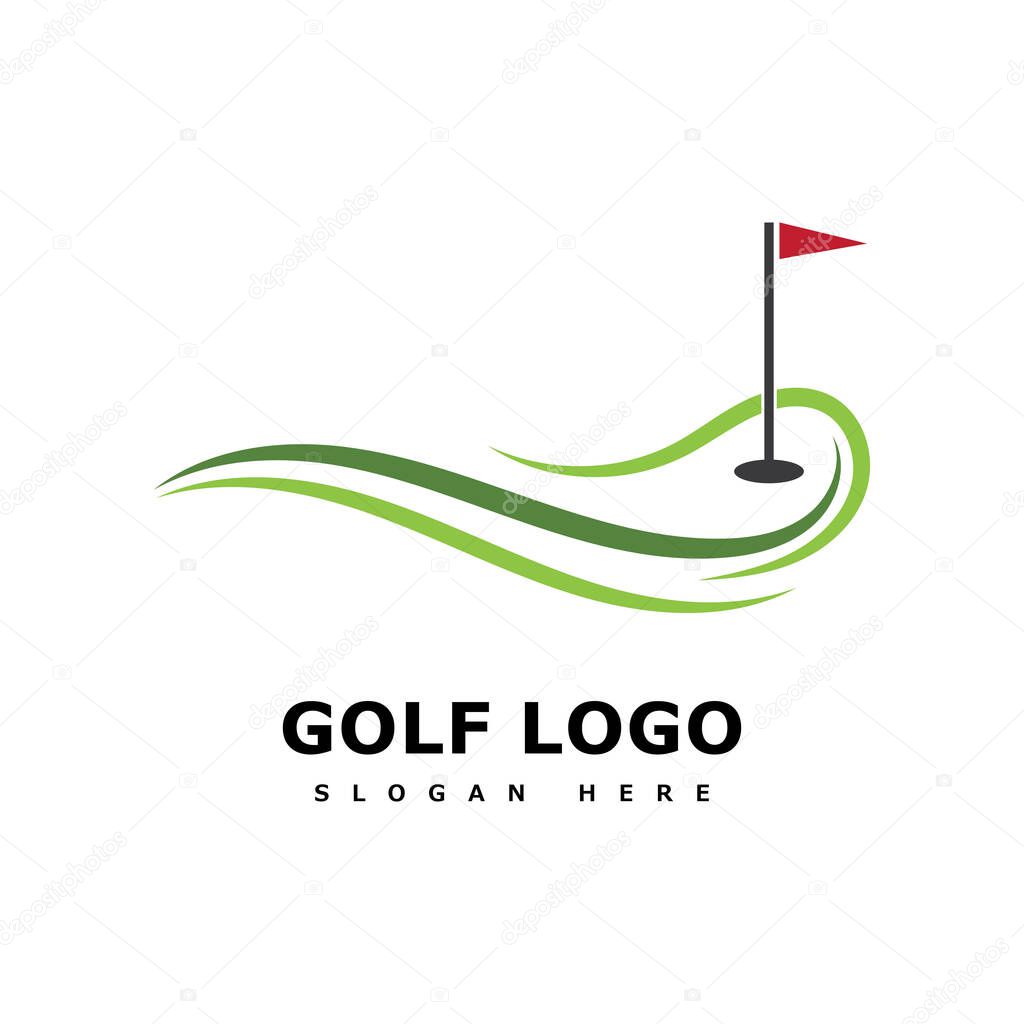 Golf Logo Template vector illustration icon design