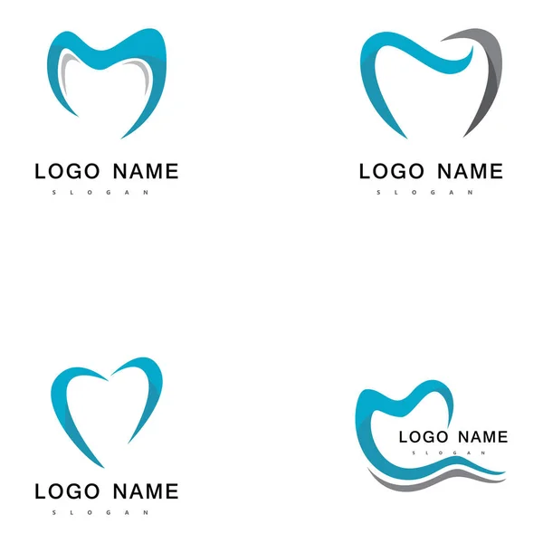 Dentala Logotyper Och Symboler Vektor — Stock vektor