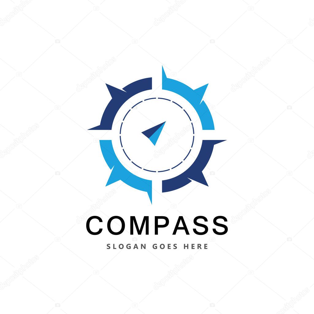 Creative Compass Concept Logo Design Template