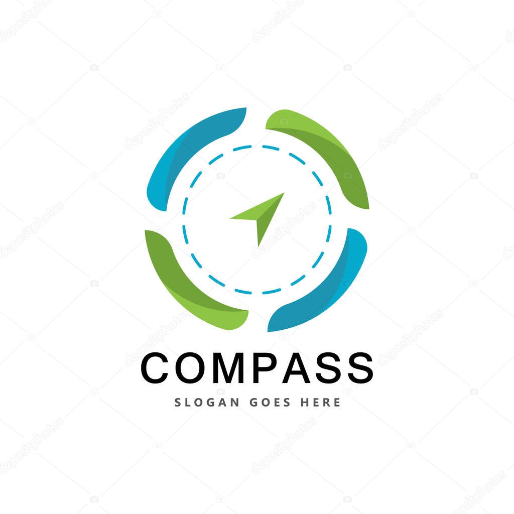 Creative Compass Concept Logo Design Template