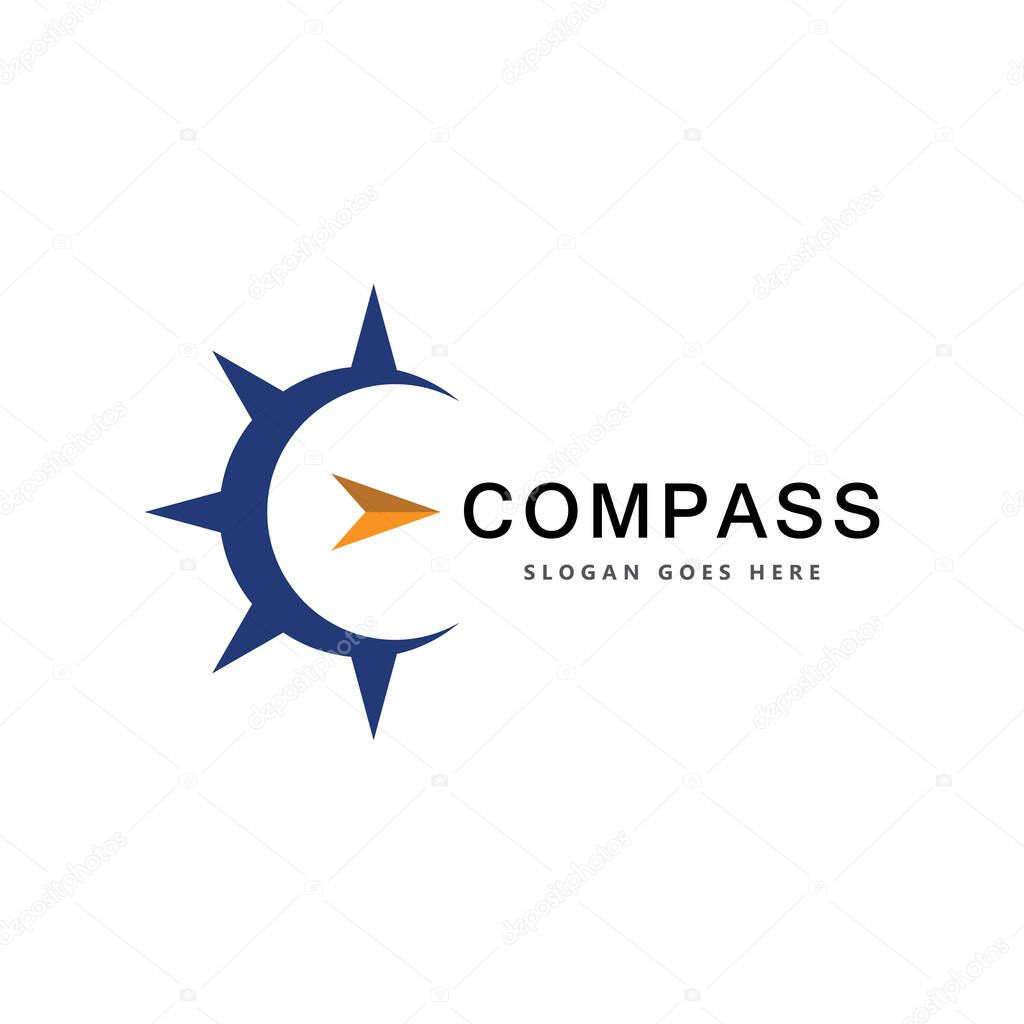 Creative Compass Concept Logo Design Template