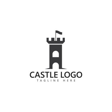 kale logo simgesi vektör illüstrasyonu