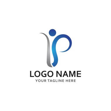 p insanlar logosu ve sembol vektör simgesi