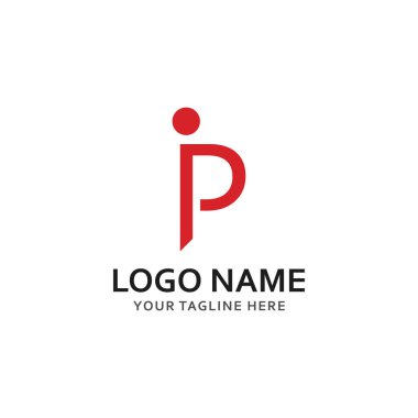 p insanlar logosu ve sembol vektör simgesi