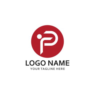 p insanlar logosu ve sembol vektör simgesi