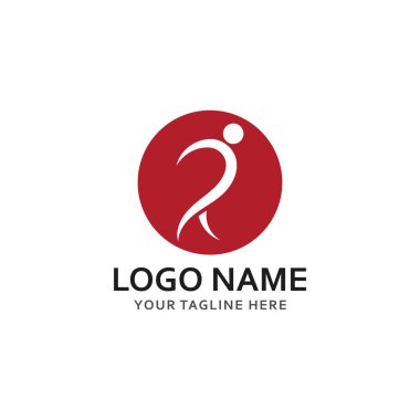 p insanlar logosu ve sembol vektör simgesi