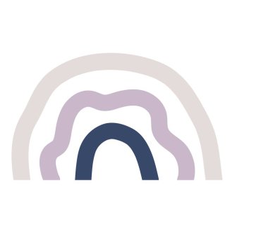 basit bir şekilde gökkuşağı veya kemer