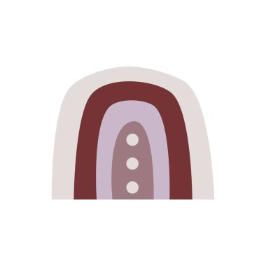 Basit bir şekilde gökkuşağı ya da kemer. Vektör sanatı. İzole edilmiş.