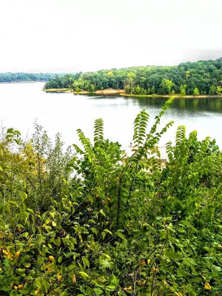 Una Splendida Vista Sul Lago Mentre Svanisce Nell Acqua Coda — Foto Stock