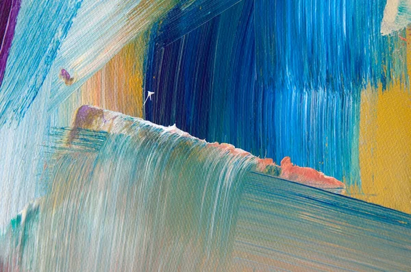 Όμορφη Πολύχρωμο Πινέλο Χτυπήματα Αφηρημένη Χρώμα Φόντο Οριζόντια — Φωτογραφία Αρχείου
