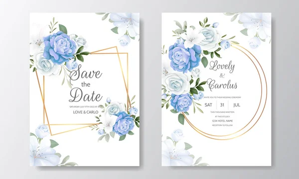 Güzel Çiçek Çelengi Davetiye Şablonu