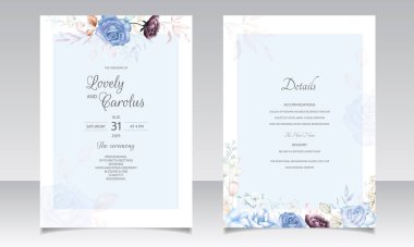 suluboya çiçekli çerçeve çok amaçlı arkaplan