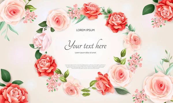 Güzel bahar çiçekli kağıt şablonu