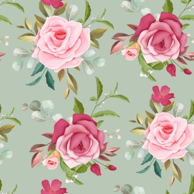 Güzel çiçekler ve pürüzsüz desenler.