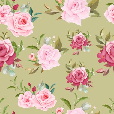 Güzel çiçekler ve pürüzsüz desenler.