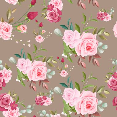 Güzel çiçekler ve pürüzsüz desenler.