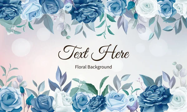 Elegante Hand Zeichnung Floralen Hintergrund — Stockvektor