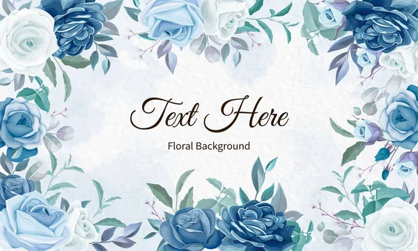 Κομψό Χέρι Σχέδιο Floral Φόντο — Διανυσματικό Αρχείο