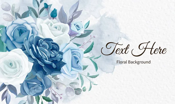 Elegante Hand Zeichnung Floralen Hintergrund — Stockvektor