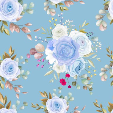 Kusursuz desenli güzel çiçekli