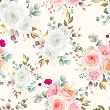 Kusursuz desenli güzel çiçekli