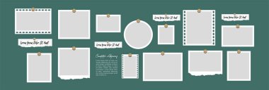 Resim veya fotoğraf çerçevesi kolaj düzeni soyut fotoğraf çerçeveleri ve dijital fotoğraf duvarı şablonu