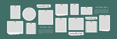 Resim veya fotoğraf çerçevesi kolaj düzeni soyut fotoğraf çerçeveleri ve dijital fotoğraf duvarı şablonu