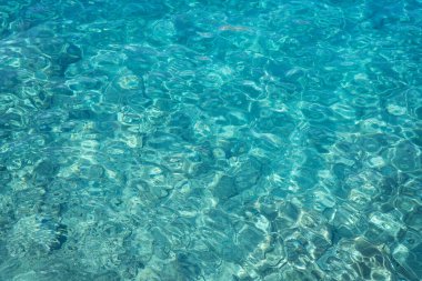 Gökyüzü berrak Akdeniz. Soyut doğal arkaplan