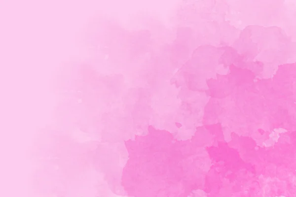 Светло-розовый размытый фон с темно-розовыми акварельными пятнами — стоковое фото