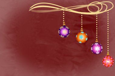 Four Christmas ornament bowls with snowflakes, stars and hearts hanging