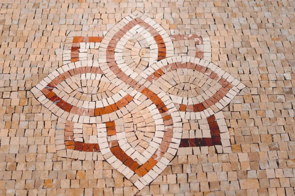 Affascinante mosaico tradizionale marocchino in colore beige e marrone — Foto Stock