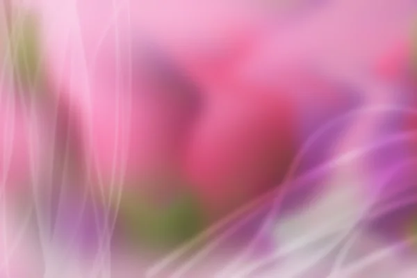 Beautiful pattern with smoky lines on blurred floral color background — Stock Photo, Image