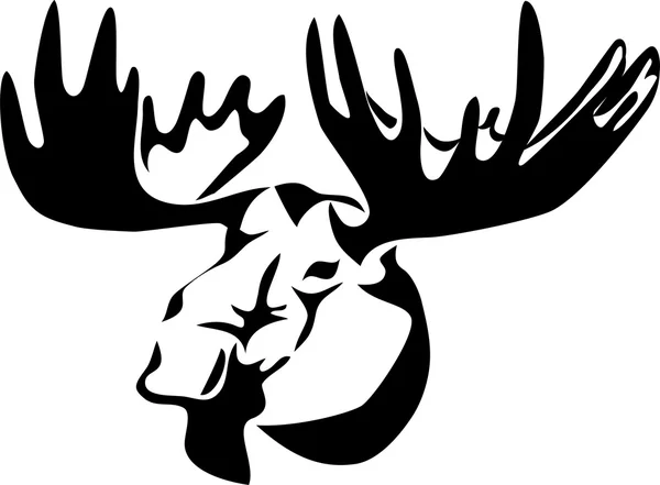 ムースの頭 — ストックベクタ