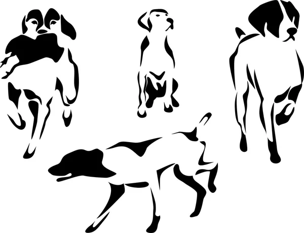 Zeiger-Hund — Stockvektor