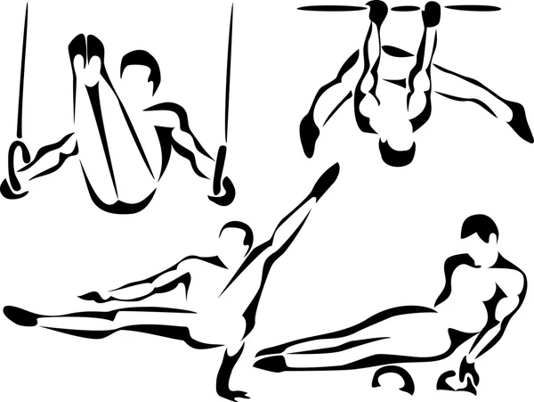 Gymnastique — Image vectorielle