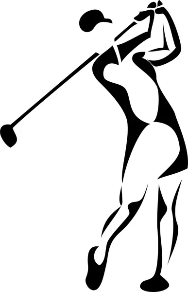 Golfista — Vector de stock