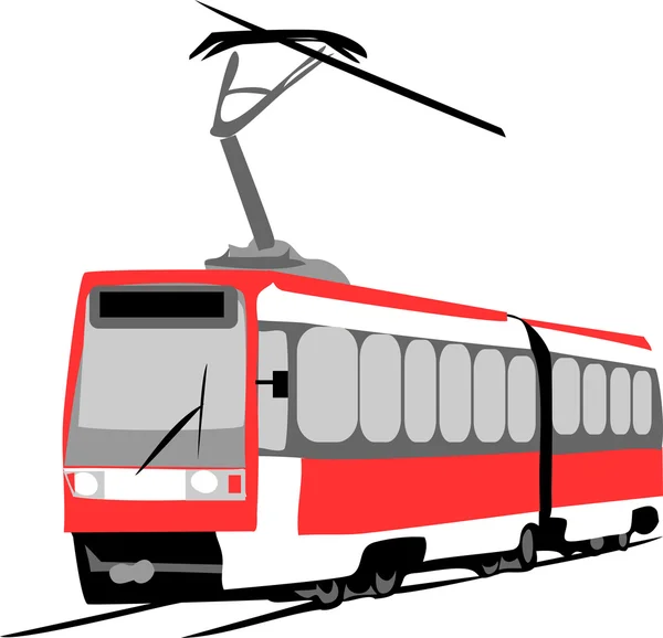 Straßenbahn — Stockvektor