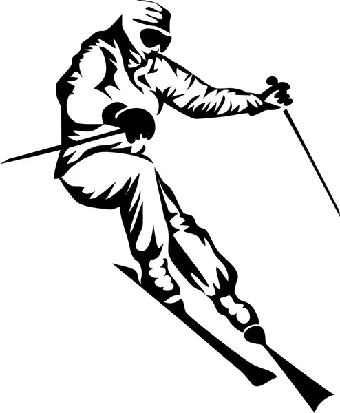 Ski — Image vectorielle