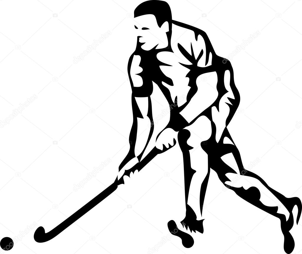 Field hockey Stock Vector by ©bokononist 85317428, image size:1023x858