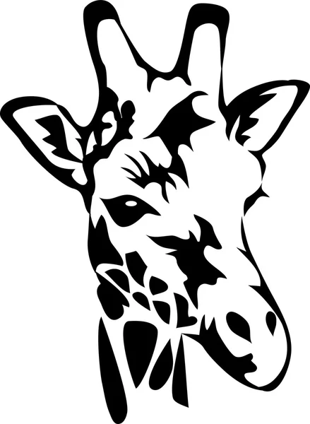 Chefe da girafa — Vetor de Stock