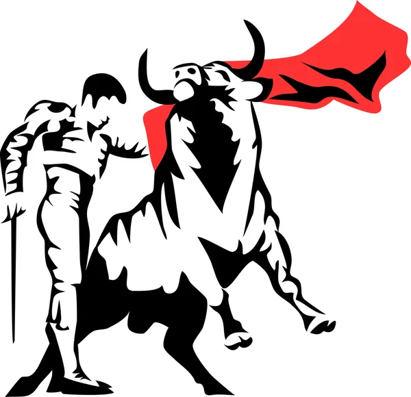 A Corrida de toros — Stock Vector