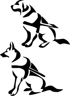 rehber köpek - vektör