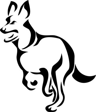 çalışan Alman çoban