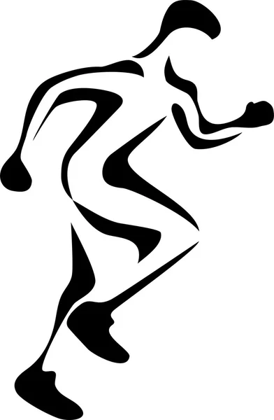 Runner - vectorillustratie — Stockvector