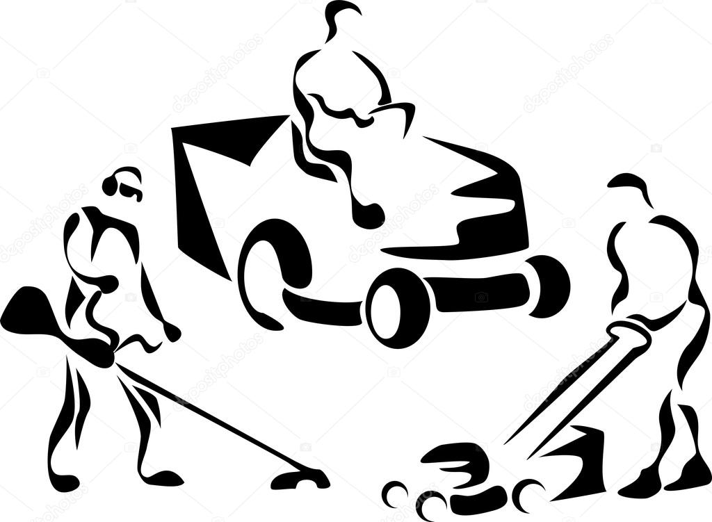 Cutting grass icons Stock Vector by ©bokononist 94828204